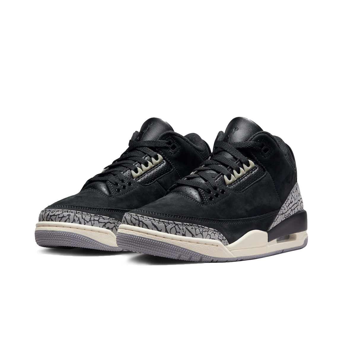 Women's Air Jordan 3 Retro (Off Noir/Black-Sail-Cement Grey) 11/15 - Women's Air Jordan 3 Retro (Off Noir/Black-Sail-Cement Grey) 11/15 - 