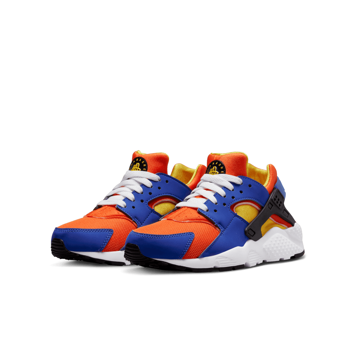 Nike Huarache Run GS (Hyper Royal/Yellow Ochre-Safety Orange) - Nike Huarache Run GS (Hyper Royal/Yellow Ochre-Safety Orange) - 