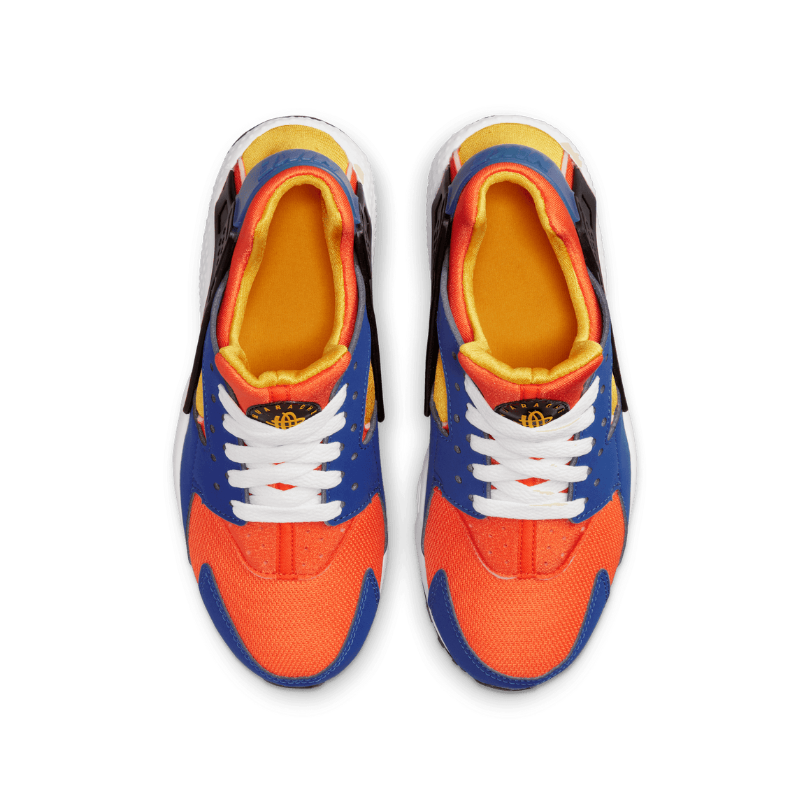 Nike Huarache Run GS (Hyper Royal/Yellow Ochre-Safety Orange) - Nike Huarache Run GS (Hyper Royal/Yellow Ochre-Safety Orange) - 