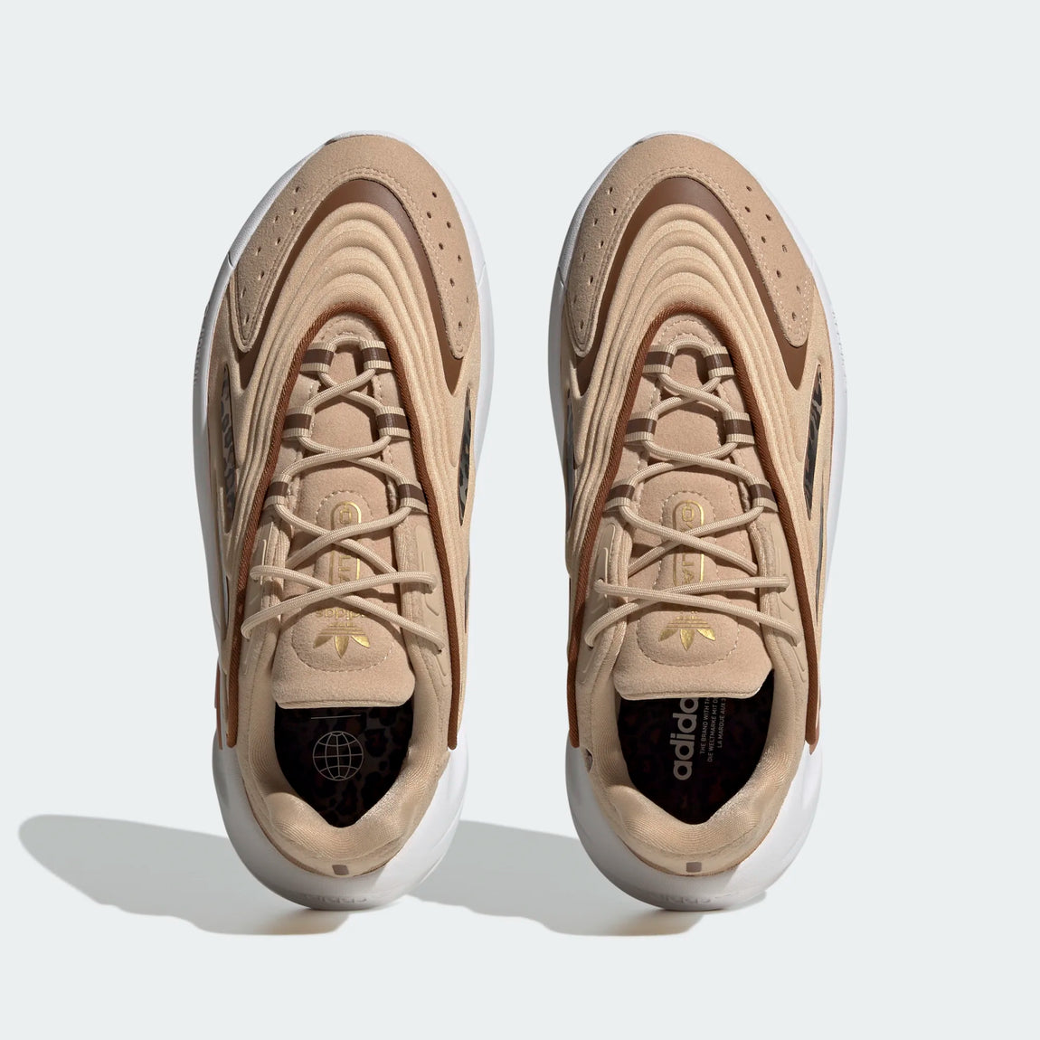 Adidas Women's Ozelia (Magic Beige/Wild Brown-Gold Metallic) - Adidas Women's Ozelia (Magic Beige/Wild Brown-Gold Metallic) - 