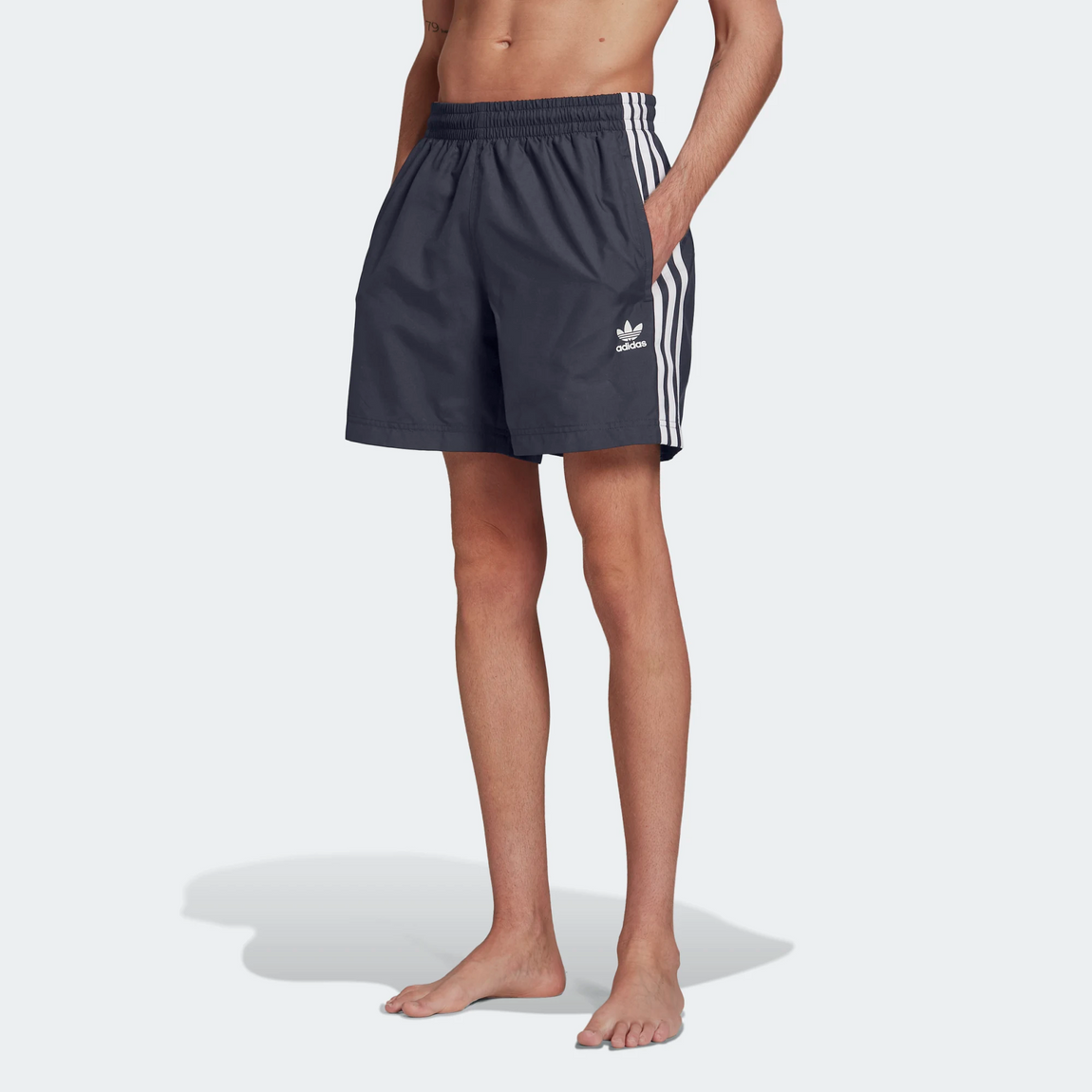 Adidas Classics 3-Stripes Swim Shorts (Shadow Navy) - Adidas Classics 3-Stripes Swim Shorts (Shadow Navy) - 