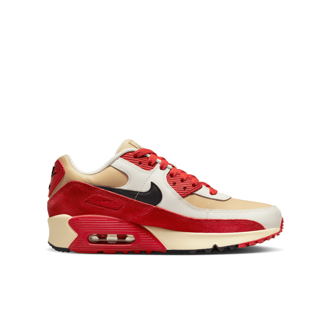 Nike Air Max 90 LTR GS (Sesame/Black/Red Clay-Sail) - Nike Air Max 90 LTR GS (Sesame/Black/Red Clay-Sail) - 