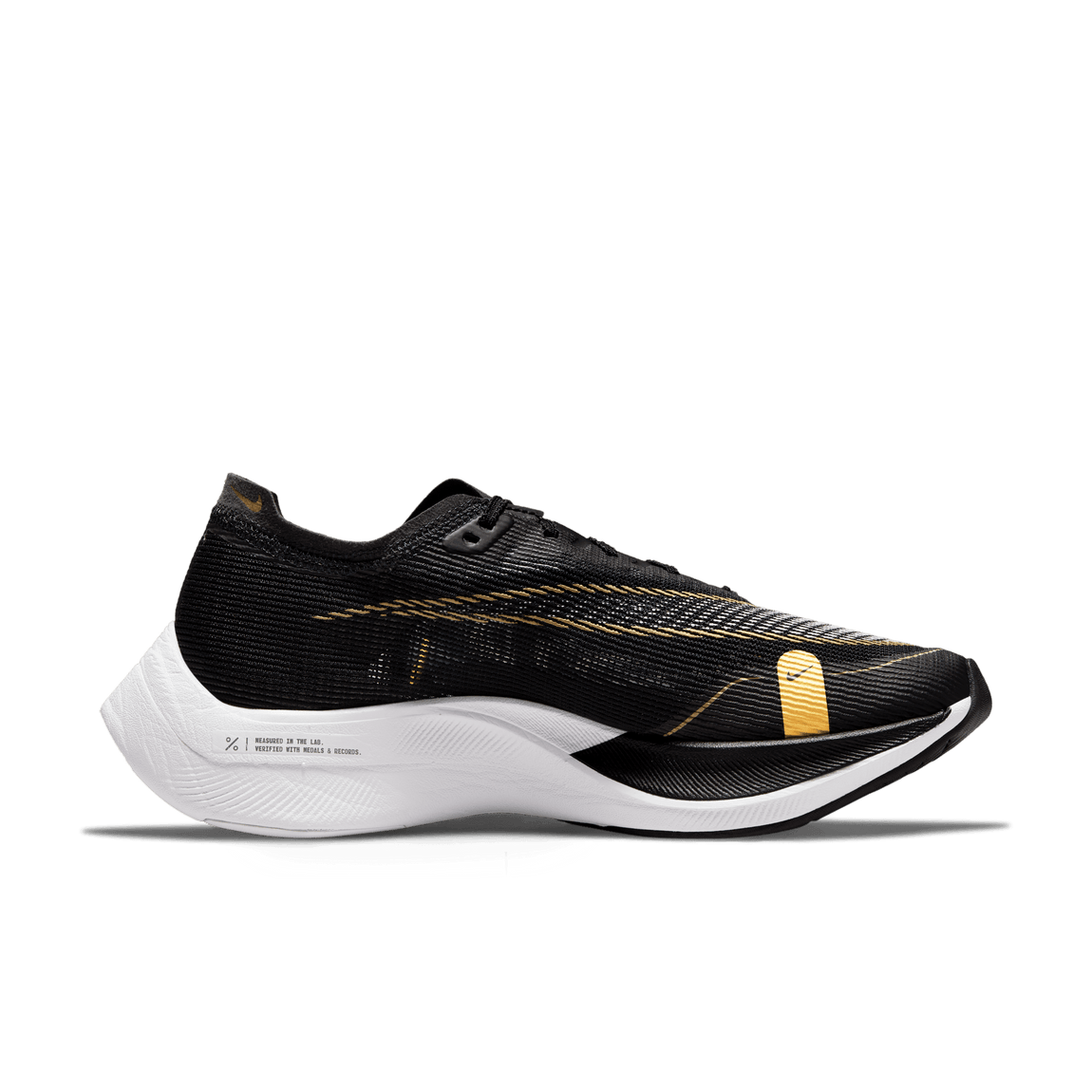 Nike Women's Zoom Vaporfly Next% 2 (Black/White/Metallic Gold Coin) - Nike Women's Zoom Vaporfly Next% 2 (Black/White/Metallic Gold Coin) - 
