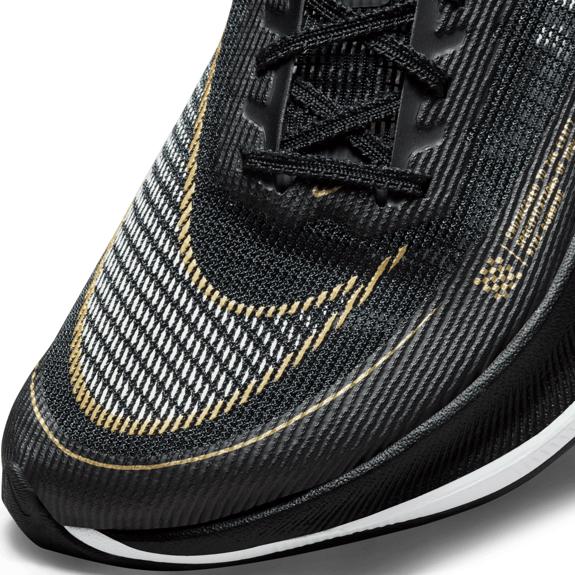 Nike Women's Zoom Vaporfly Next% 2 (Black/White/Metallic Gold Coin) - Nike Women's Zoom Vaporfly Next% 2 (Black/White/Metallic Gold Coin) - 