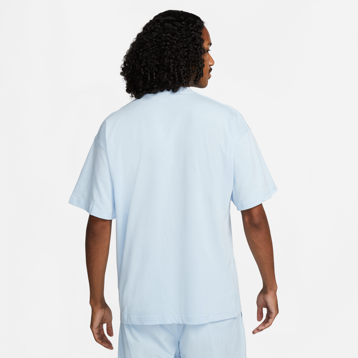 Nike Men's Solo Swoosh Tee (Celestine Blue/White) - Nike Men's Solo Swoosh Tee (Celestine Blue/White) - 