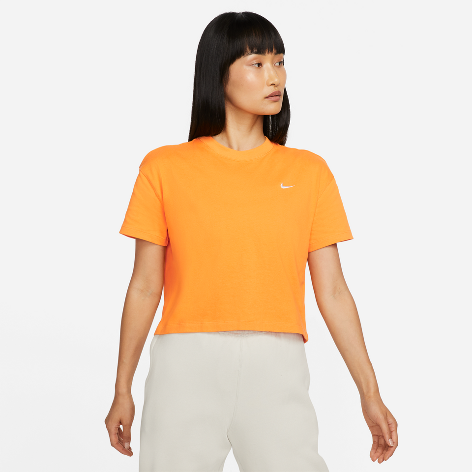 Nike Women's Solo Swoosh Tee (Kumquat/White) - Products