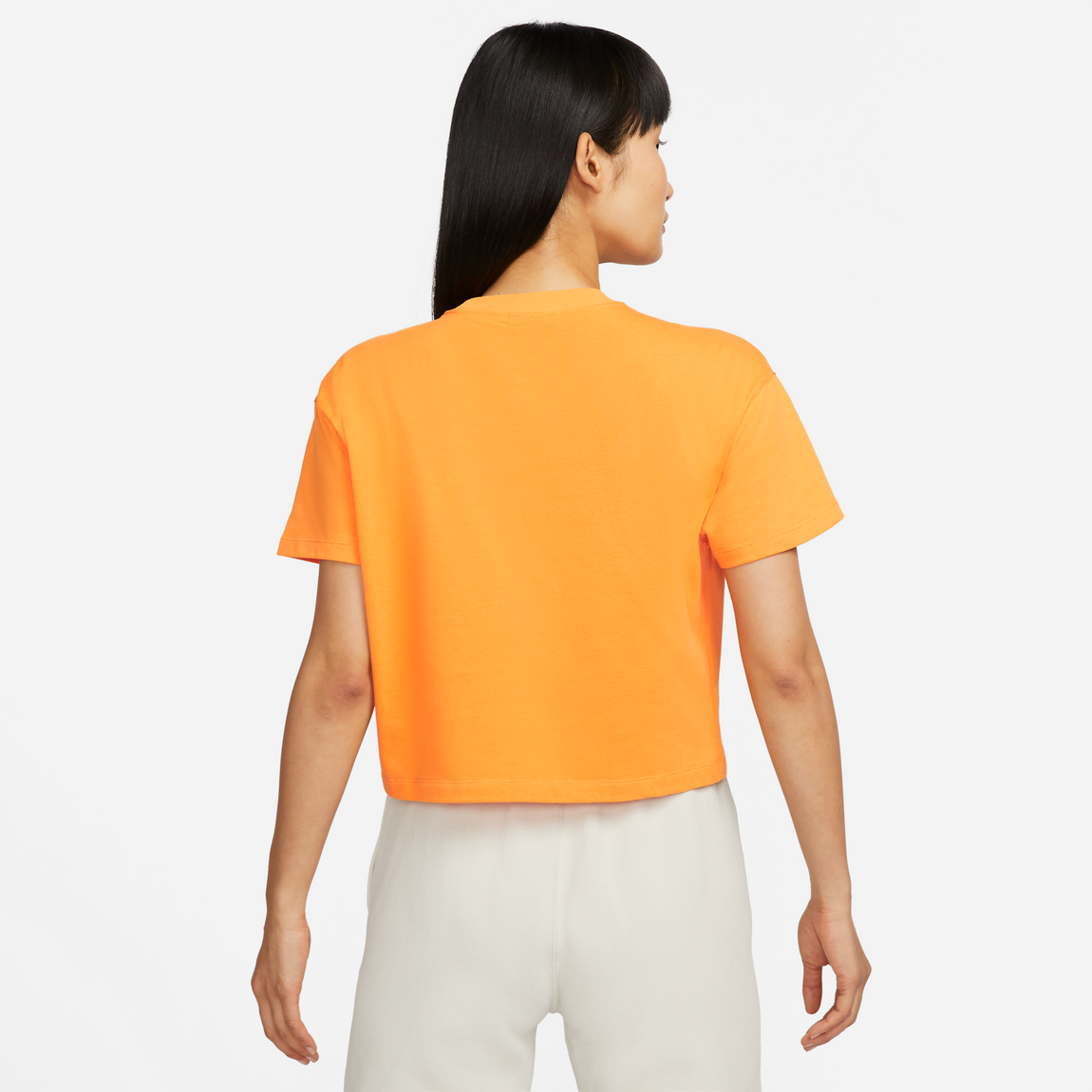 Nike Women's Solo Swoosh Tee (Kumquat/White) - Nike Women's Solo Swoosh Tee (Kumquat/White) - 