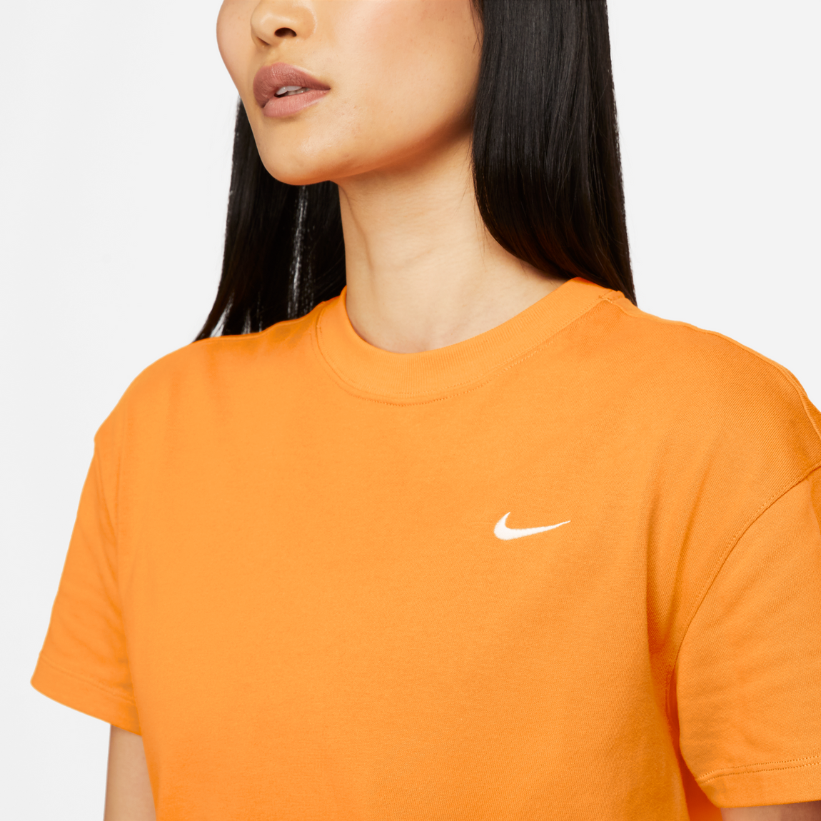 Nike Women's Solo Swoosh Tee (Kumquat/White) - Nike Women's Solo Swoosh Tee (Kumquat/White) - 