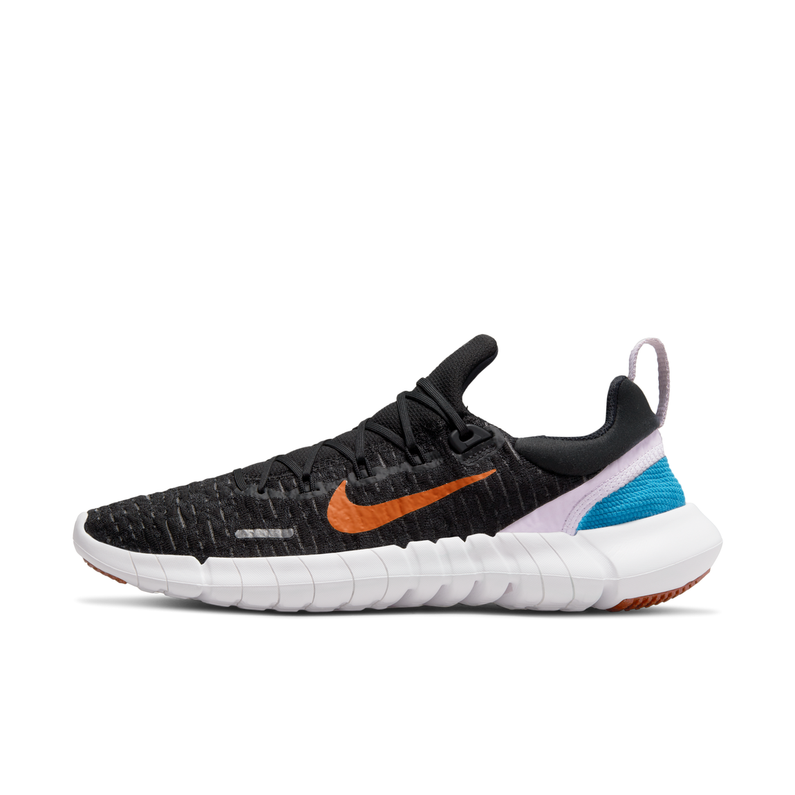Nike Women's Free Run 5.0 (Black/Rush Orange/Dark Smoke Grey-Doll) - Nike Women's Free Run 5.0 (Black/Rush Orange/Dark Smoke Grey-Doll) - 