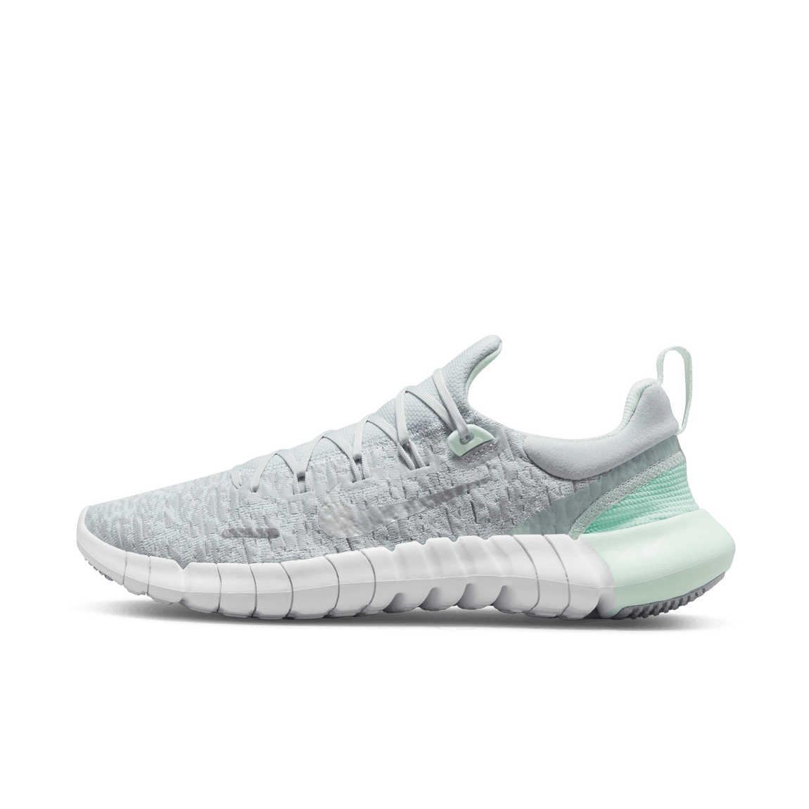 Nike Women's Free Run 5.0 Next Nature (Pure Platinum/White-Barely Green) - Nike Women's Free Run 5.0 Next Nature (Pure Platinum/White-Barely Green) - 