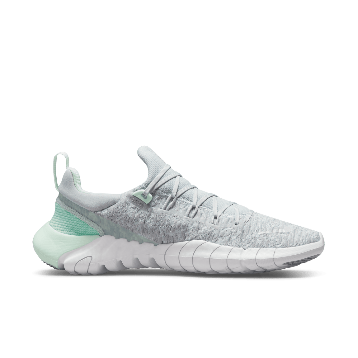 Nike Women's Free Run 5.0 Next Nature (Pure Platinum/White-Barely Green) - Nike Women's Free Run 5.0 Next Nature (Pure Platinum/White-Barely Green) - 