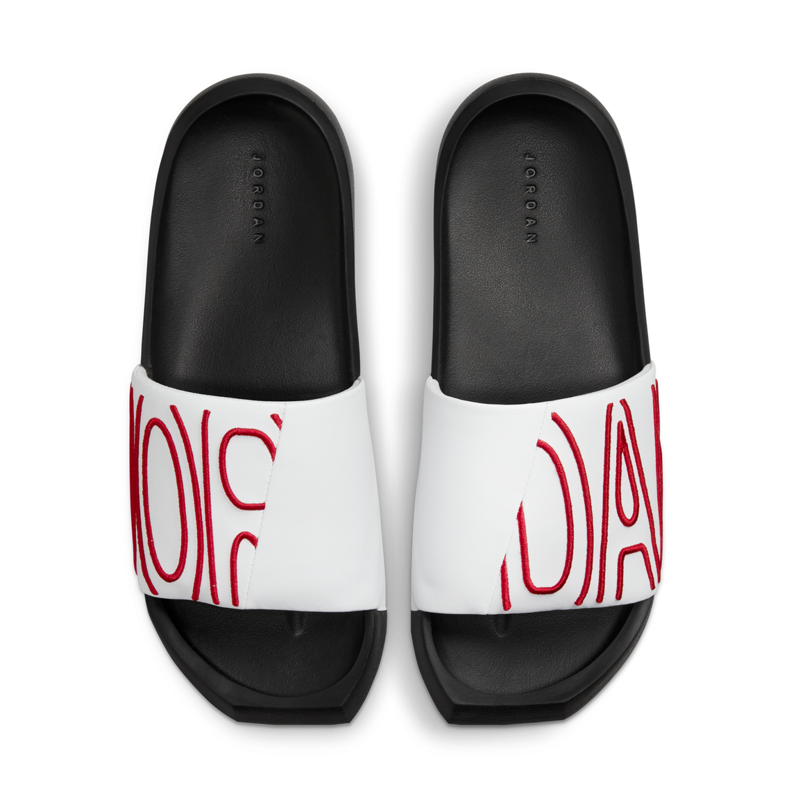 Jordan Women's Nola Slide (White/Gym Red-Black) - Jordan Women's Nola Slide (White/Gym Red-Black) - 