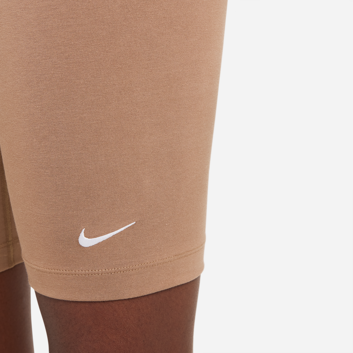 Nike Sportswear Women's Essential Medium Rise Shorts (Brown) - Nike Sportswear Women's Essential Medium Rise Shorts (Brown) - 