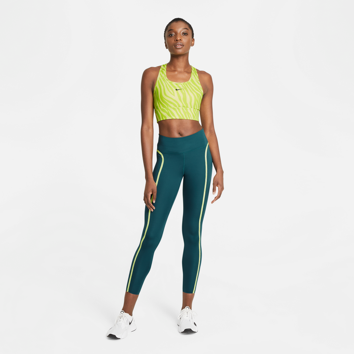 Ydmyg sløring Kristus Nike One Luxe Icon Clash Tights (Dark Teal Green) – Centre