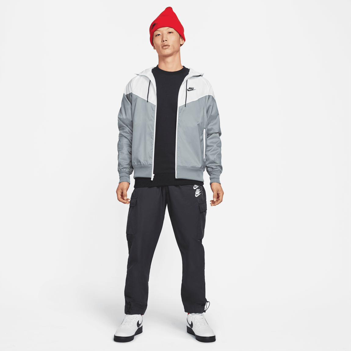 Nike Sportswear Windrunner Jacket (Smoke Grey/White/Black) - Nike Sportswear Windrunner Jacket (Smoke Grey/White/Black) - 