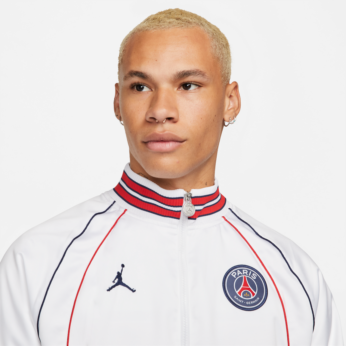 Jordan X PSG Club Anthem Jacket (White/University Red/Midnight Navy) - Jordan X PSG Club Anthem Jacket (White/University Red/Midnight Navy) - 