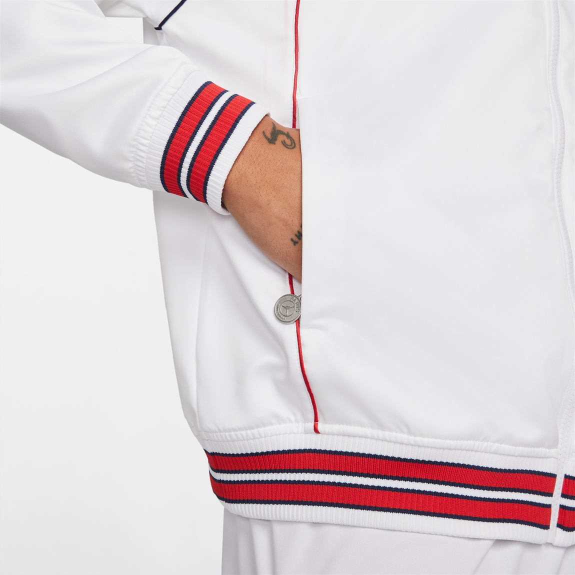 Jordan X PSG Club Anthem Jacket (White/University Red/Midnight Navy) - Jordan X PSG Club Anthem Jacket (White/University Red/Midnight Navy) - 