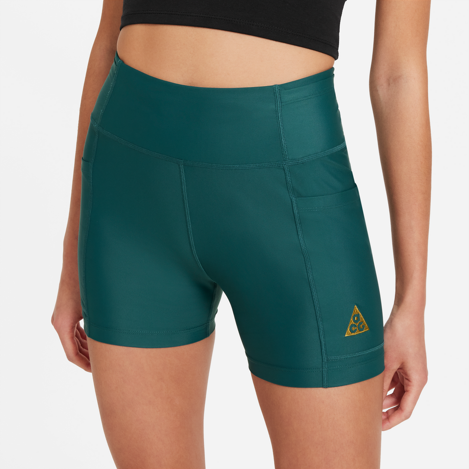 Nike Women's ACG Dri-Fit CraterLookout Shorts (Dark Teal Green/Peat Moss) - CYASUMMER