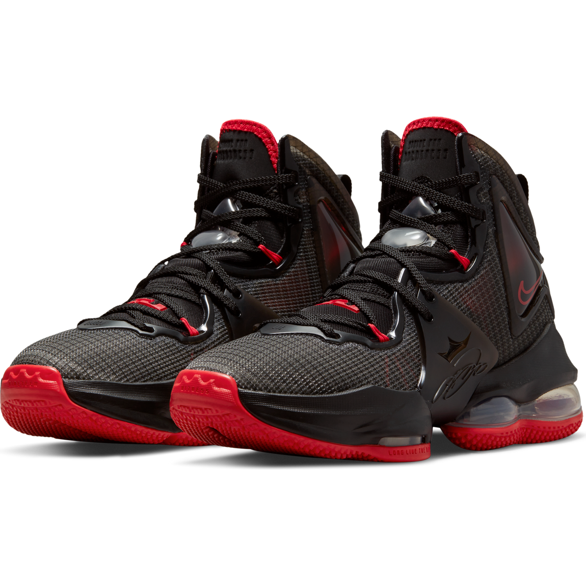 Nike Lebron 19 GS (Black/Black-University Red) - Nike Lebron 19 GS (Black/Black-University Red) - 