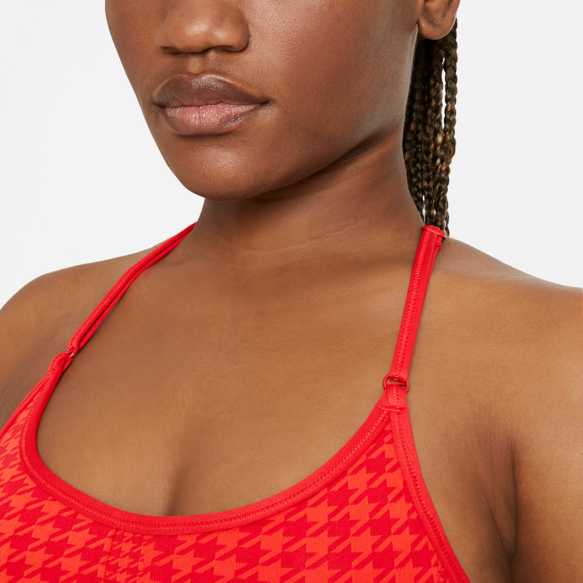 Nike Dri-fit Indy Icon Clash Sports Bra (Chile Red/University Red) - Nike Dri-fit Indy Icon Clash Sports Bra (Chile Red/University Red) - 