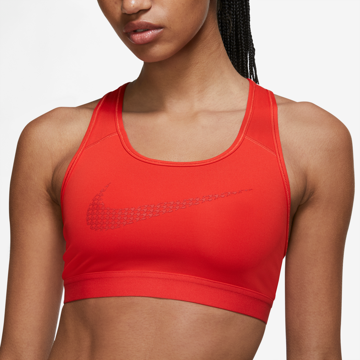 Nike Swoosh Icon Clash Women's Sports Bra (Chile Red/University Red) –  Centre