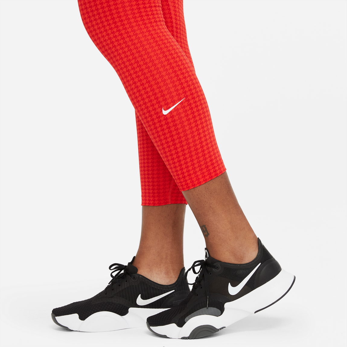 Nike Women's Dri-Fit One Icon Clash Leggings (Chile Red) - Nike Women's Dri-Fit One Icon Clash Leggings (Chile Red) - 