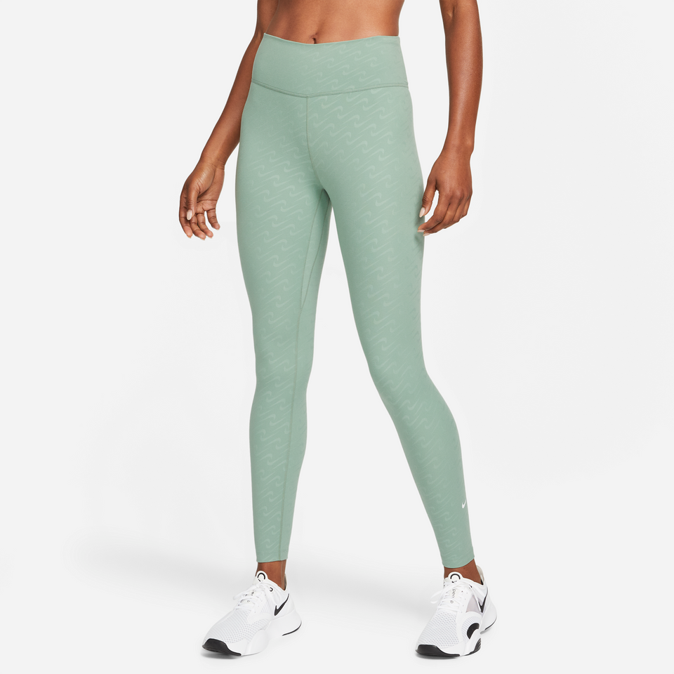 Nike Women's Dri-Fit One Clash Tights (Jade Smoke/Sail) - BIJAN30