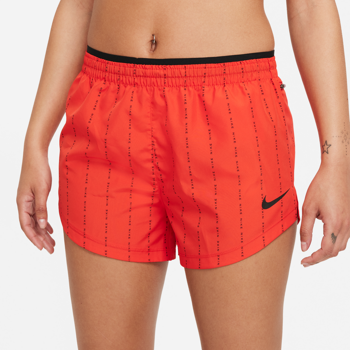 Nike Women's Dri-Fit Tempo Luxe Icon Clash Shorts (Chile Red/Black) - Nike Women's Dri-Fit Tempo Luxe Icon Clash Shorts (Chile Red/Black) - 