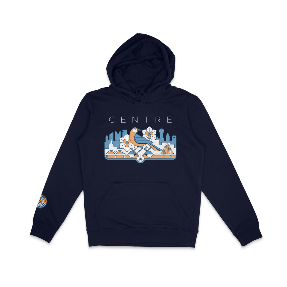 Centre Mockingbird to Magnolia Hoodie (Navy) - WARMUP