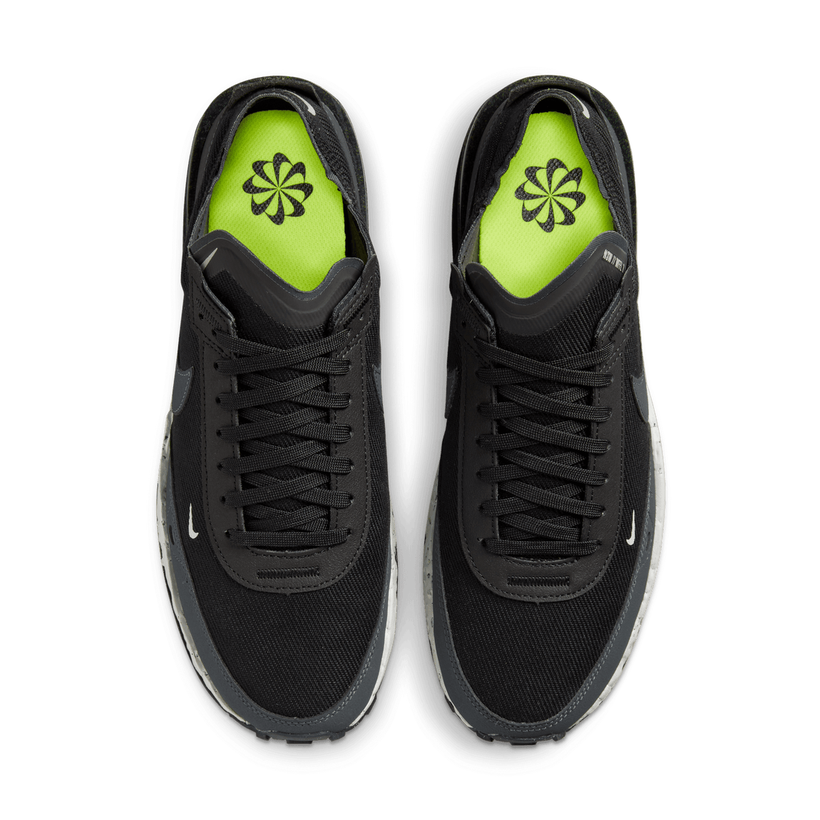 Nike Waffle One Crater Next Nature (Black/Anthracite/Grey Fog-Volt) - Nike Waffle One Crater Next Nature (Black/Anthracite/Grey Fog-Volt) - 