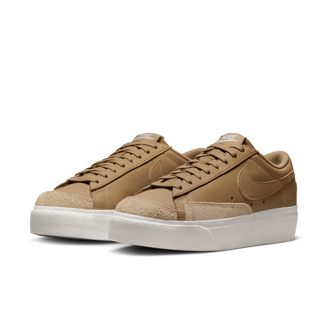 Nike Women's Blazer Low Platform (Dark Driftwood/Hemp-Sail) - Nike Women's Blazer Low Platform (Dark Driftwood/Hemp-Sail) - 