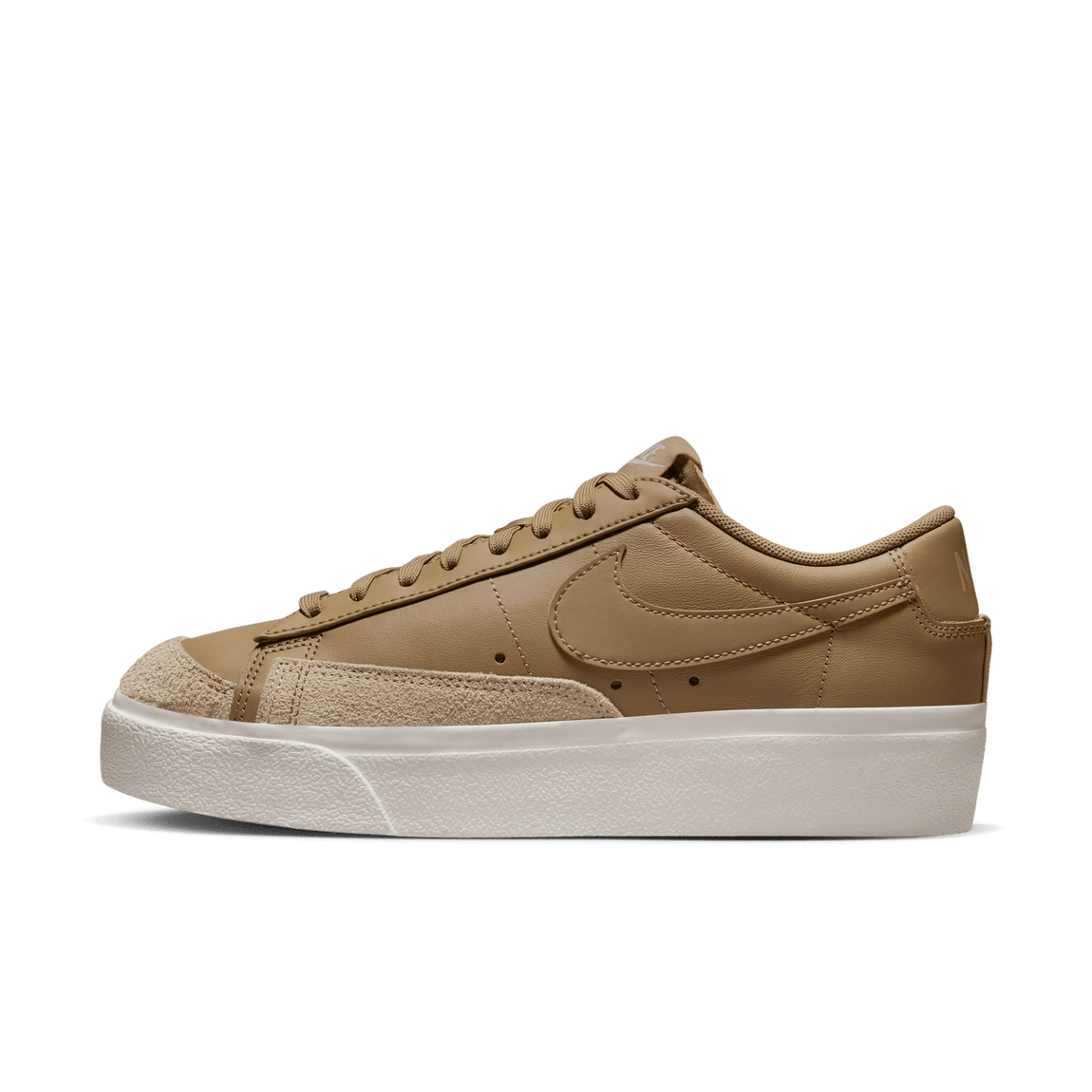 Nike Women's Blazer Low Platform (Dark Driftwood/Hemp-Sail) - Nike Women's Blazer Low Platform (Dark Driftwood/Hemp-Sail) - 