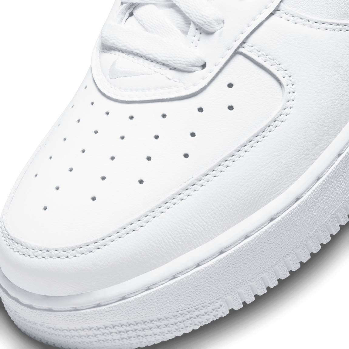 Nike Air Force 1 Low Retro (White/White-Metallic Gold) - Nike Air Force 1 Low Retro (White/White-Metallic Gold) - 