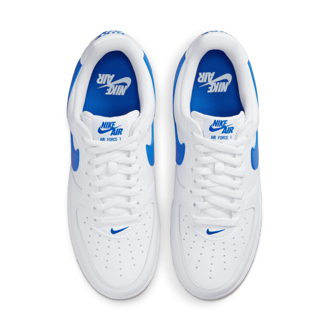 Nike Air Force 1 Low Retro (White/Royal Blue-Gum Yellow) - Nike Air Force 1 Low Retro (White/Royal Blue-Gum Yellow) - 