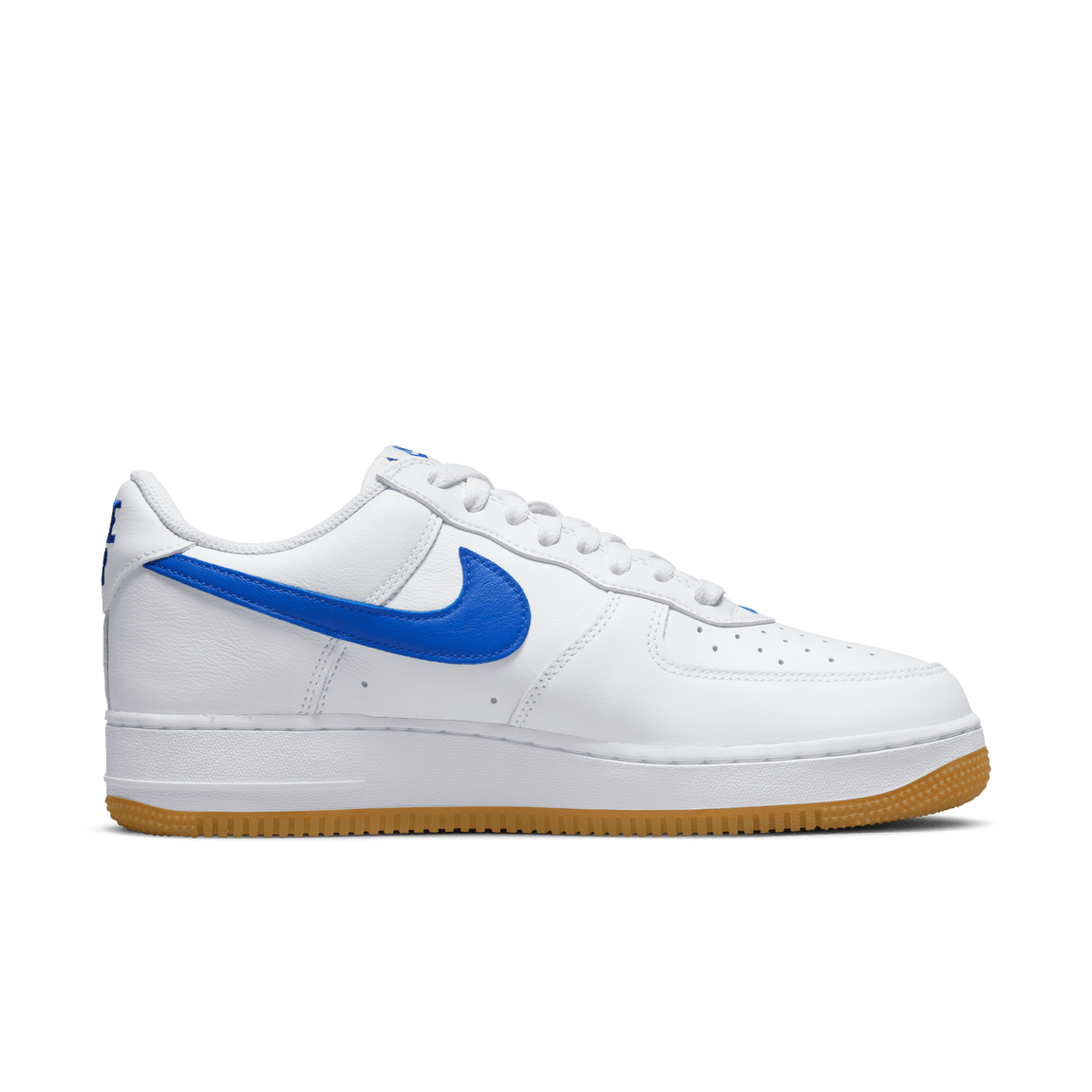 Nike Air Force 1 Low Retro (White/Royal Blue-Gum Yellow) - Nike Air Force 1 Low Retro (White/Royal Blue-Gum Yellow) - 