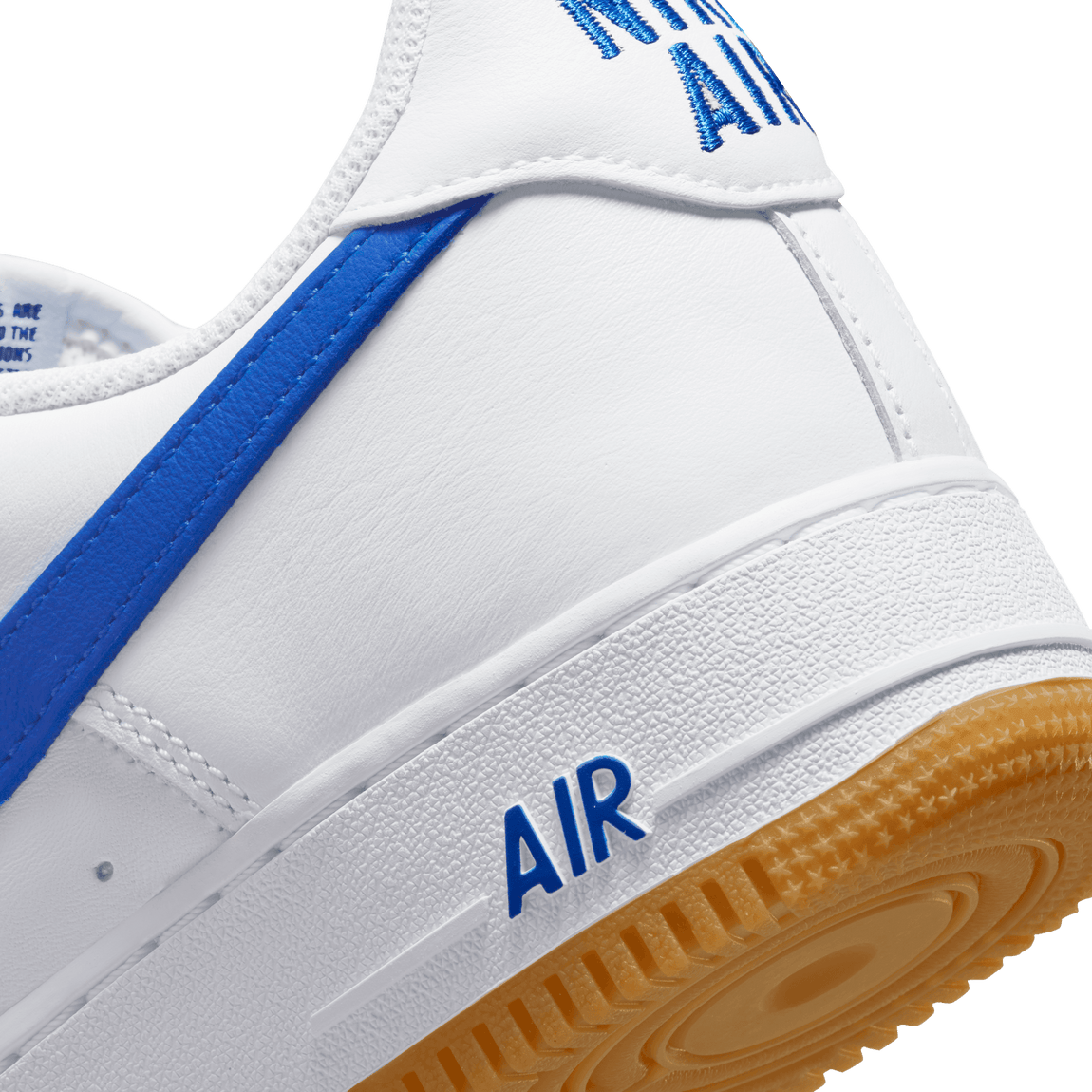 Nike Air Force 1 Low Retro (White/Royal Blue-Gum Yellow) - Nike Air Force 1 Low Retro (White/Royal Blue-Gum Yellow) - 