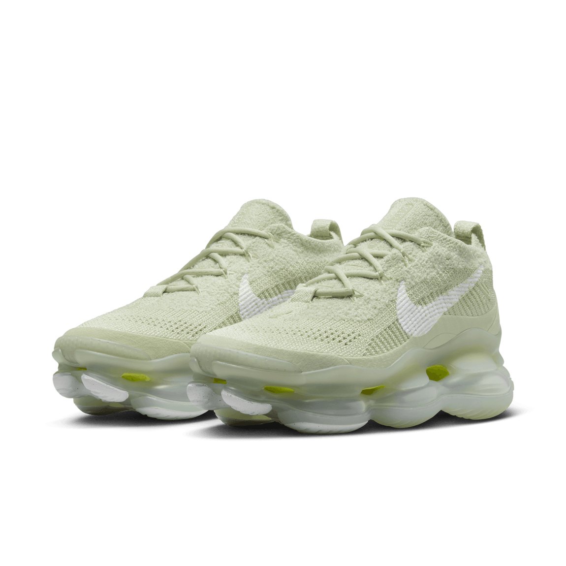 Women's Nike Air Max Scorpion Flyknit (Olive Aura/White-Volt) - Women's Nike Air Max Scorpion Flyknit (Olive Aura/White-Volt) - 