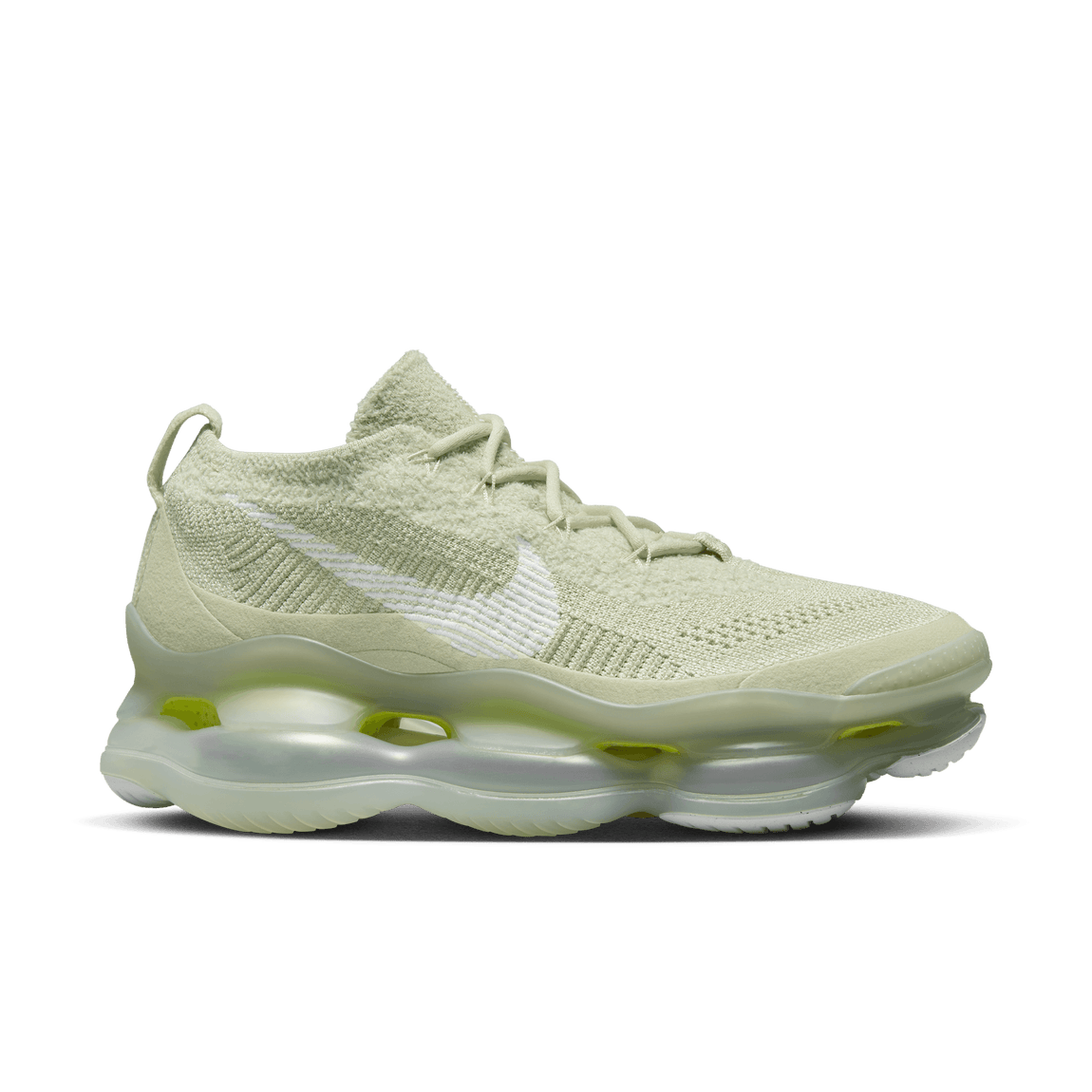 Women's Nike Air Max Scorpion Flyknit (Olive Aura/White-Volt) - Women's Nike Air Max Scorpion Flyknit (Olive Aura/White-Volt) - 