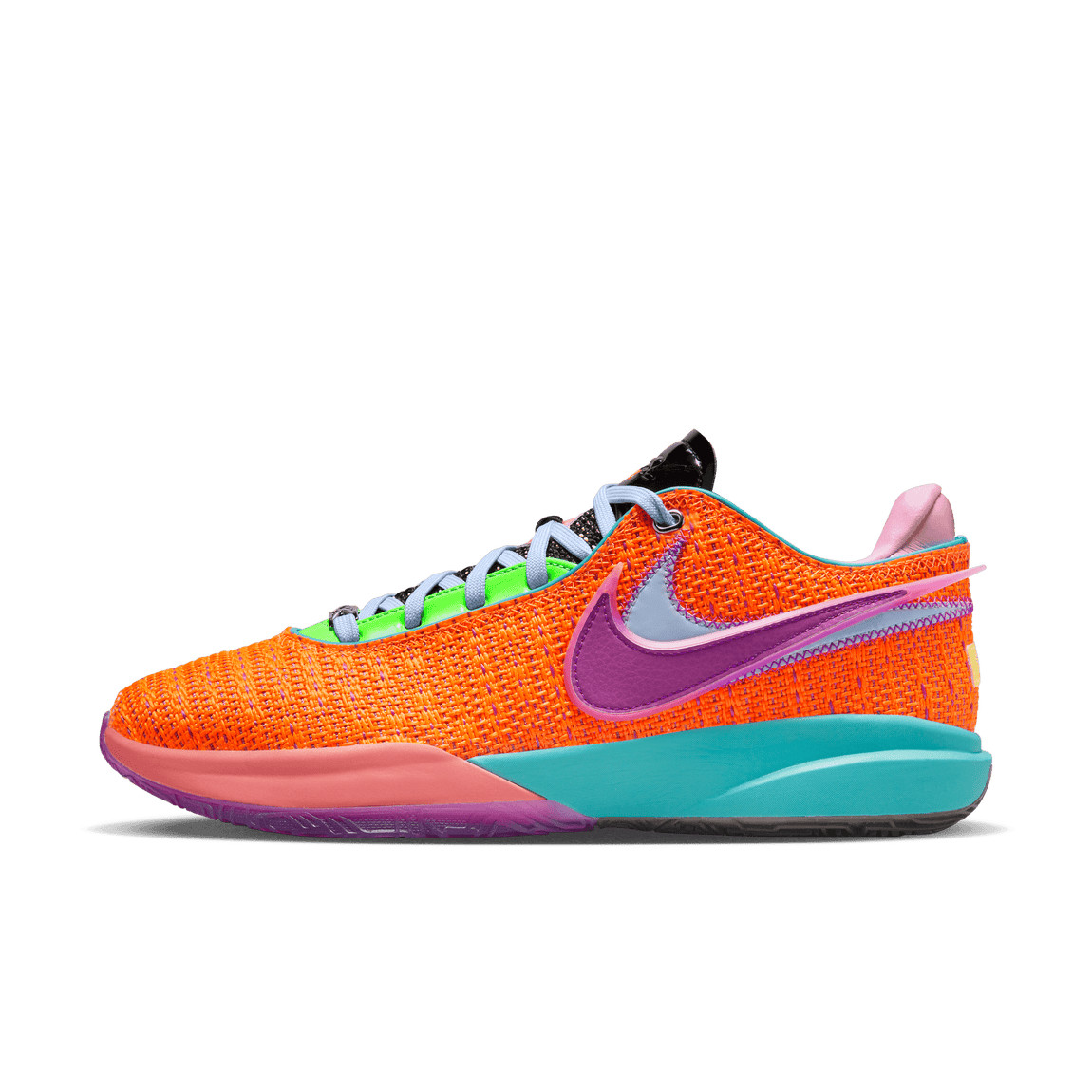 Nike Lebron 20 (Total Orange/Vivid Purple-Green Strike) 3/10 - Nike Lebron 20 (Total Orange/Vivid Purple-Green Strike) 3/10 - 