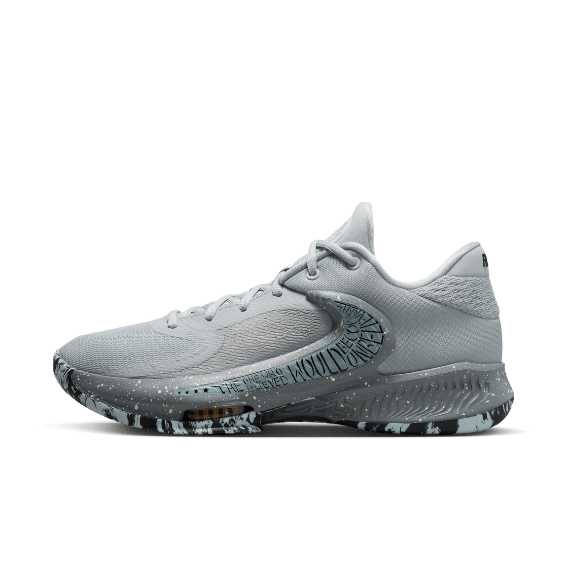 Nike Zoom Freak 4 (Wolf Grey/White-Cool Grey) - Nike Zoom Freak 4 (Wolf Grey/White-Cool Grey) - 