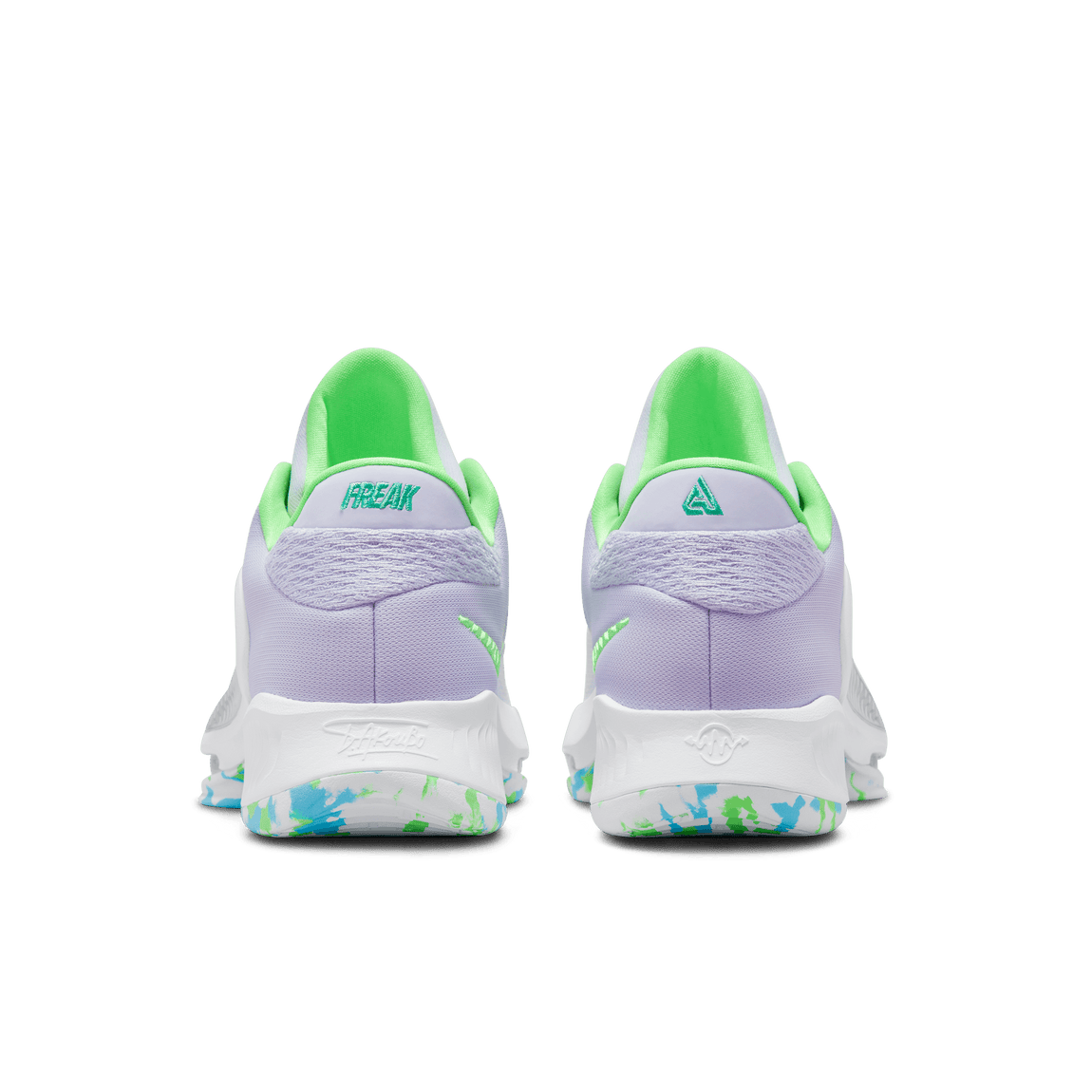 Nike Zoom Freak 4 (White/Oxygen/Purple/Black-Stadium Green) - Nike Zoom Freak 4 (White/Oxygen/Purple/Black-Stadium Green) - 