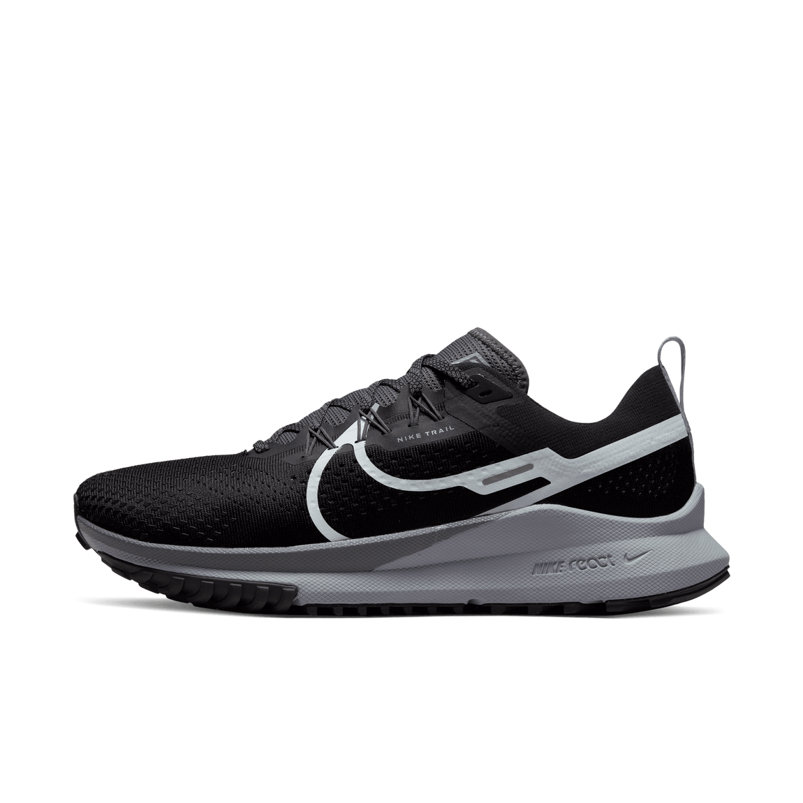 Nike React Pegasus Trail 4 (Black/Aura/Dark Grey-Wolf Grey) - Nike React Pegasus Trail 4 (Black/Aura/Dark Grey-Wolf Grey) - 