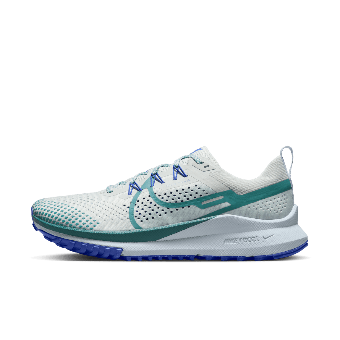 Nike React Pegasus Trail 4 (Light Silver/Mineral Teal-Racer Blue) - Nike React Pegasus Trail 4 (Light Silver/Mineral Teal-Racer Blue) - 