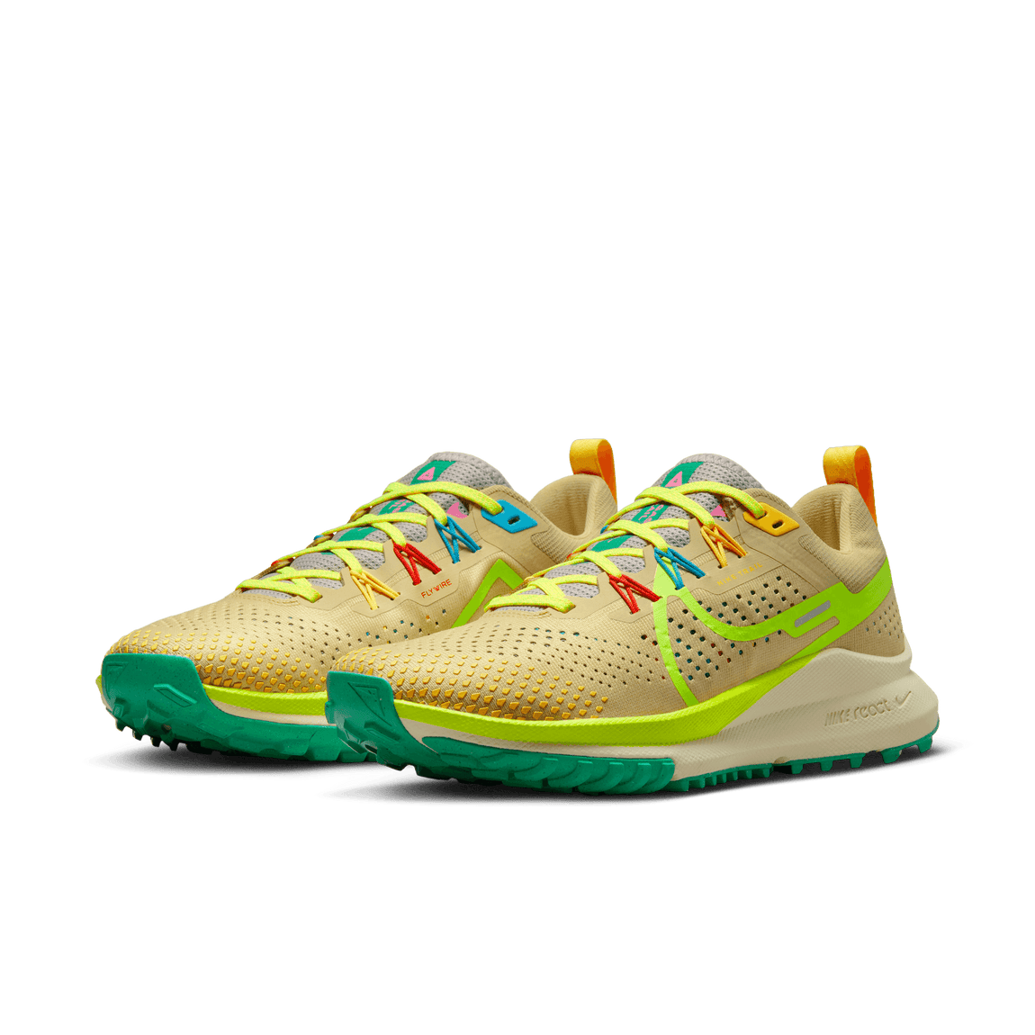 Nike Women's React Pegasus Trail 4 (Team Gold/Volt/Baltic Blue/Stadium Green) - Nike Women's React Pegasus Trail 4 (Team Gold/Volt/Baltic Blue/Stadium Green) - 
