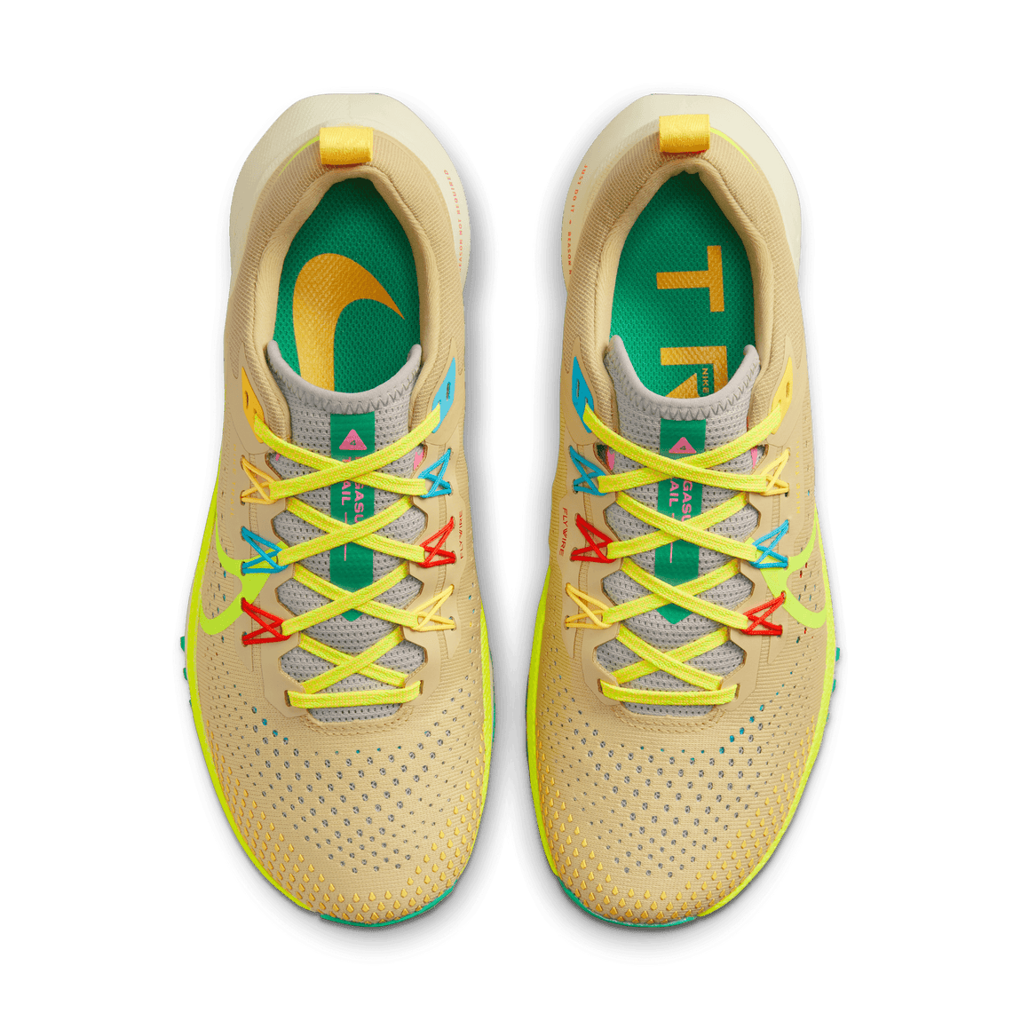 Nike Women's React Pegasus Trail 4 (Team Gold/Volt/Baltic Blue/Stadium Green) - Nike Women's React Pegasus Trail 4 (Team Gold/Volt/Baltic Blue/Stadium Green) - 