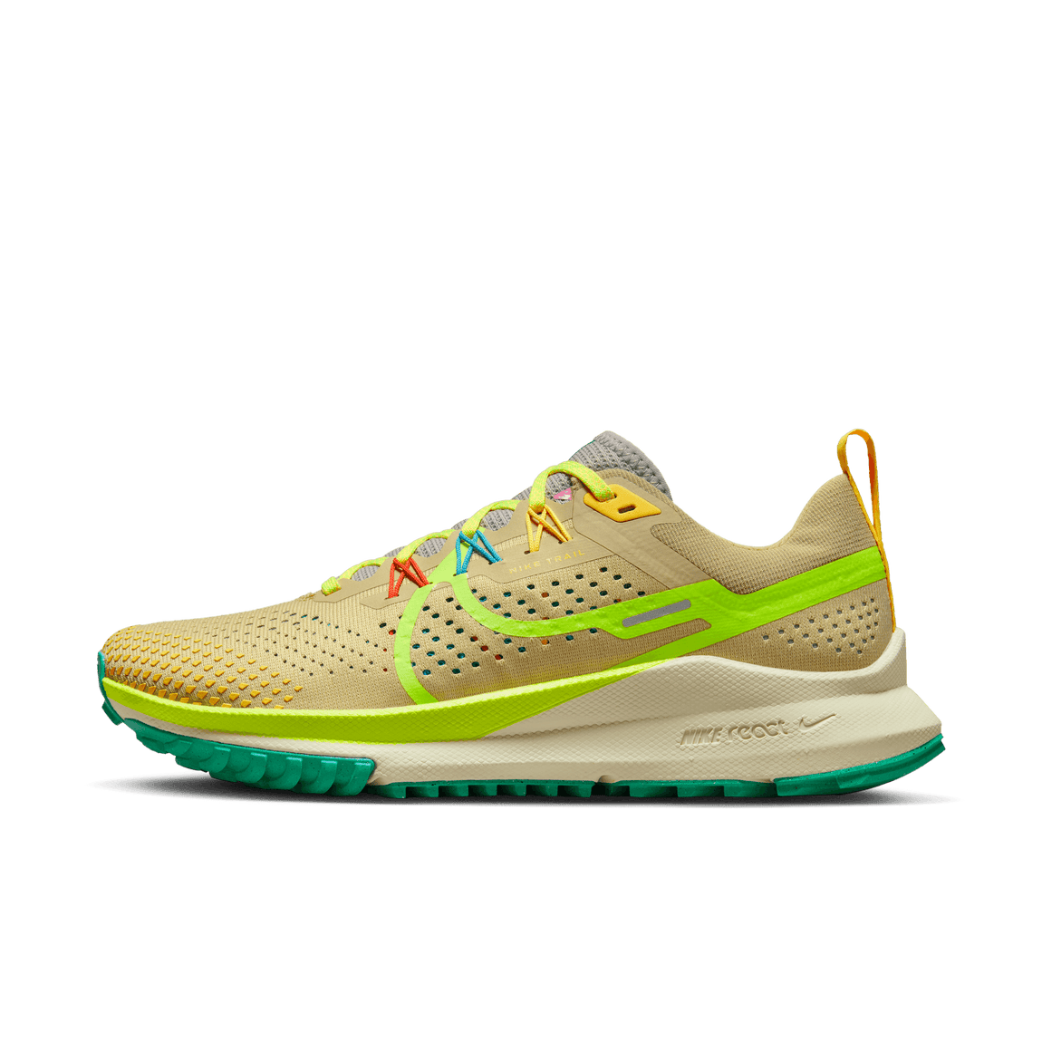 Nike Women's React Pegasus Trail 4 (Team Gold/Volt/Baltic Blue/Stadium Green) - Nike Women's React Pegasus Trail 4 (Team Gold/Volt/Baltic Blue/Stadium Green) - 