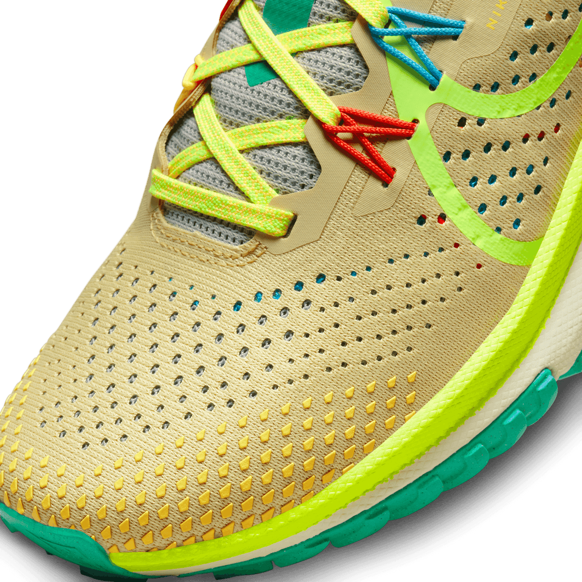 Nike Women's React Pegasus Trail 4 (Team Gold/Volt/Baltic Blue/Stadium Green) - Nike Women's React Pegasus Trail 4 (Team Gold/Volt/Baltic Blue/Stadium Green) - 