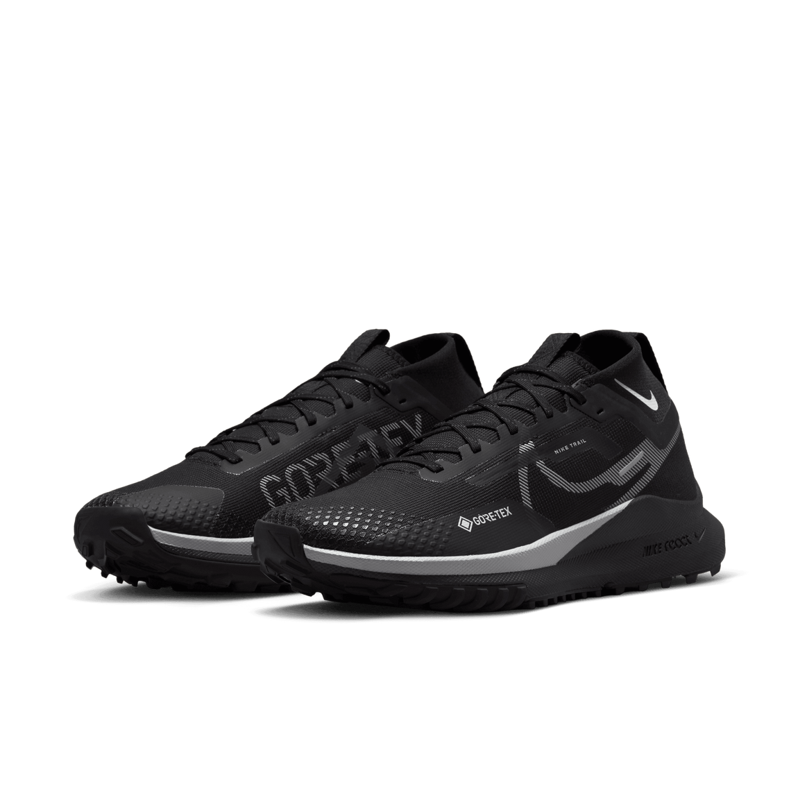 Nike React Pegasus Trail 4 Gore-Tex (Black/Wolf Grey-Reflective Silver) - Nike React Pegasus Trail 4 Gore-Tex (Black/Wolf Grey-Reflective Silver) - 