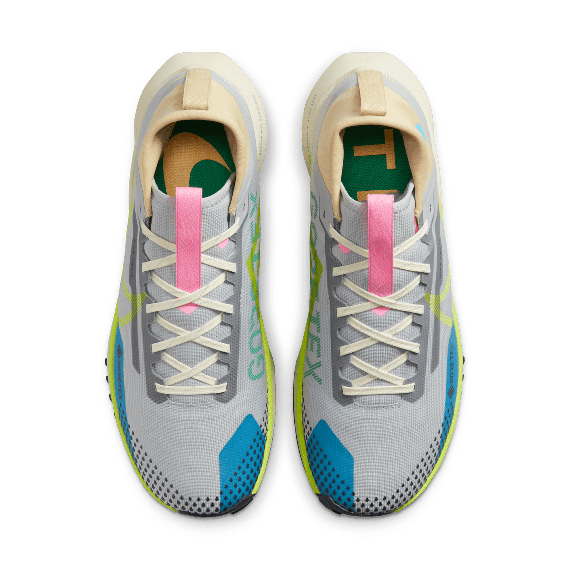 Nike Pegasus Trail 4 Gore-Tex (Wolf Grey/Volt/Stadium Green-Baltic Blue) - Nike Pegasus Trail 4 Gore-Tex (Wolf Grey/Volt/Stadium Green-Baltic Blue) - 