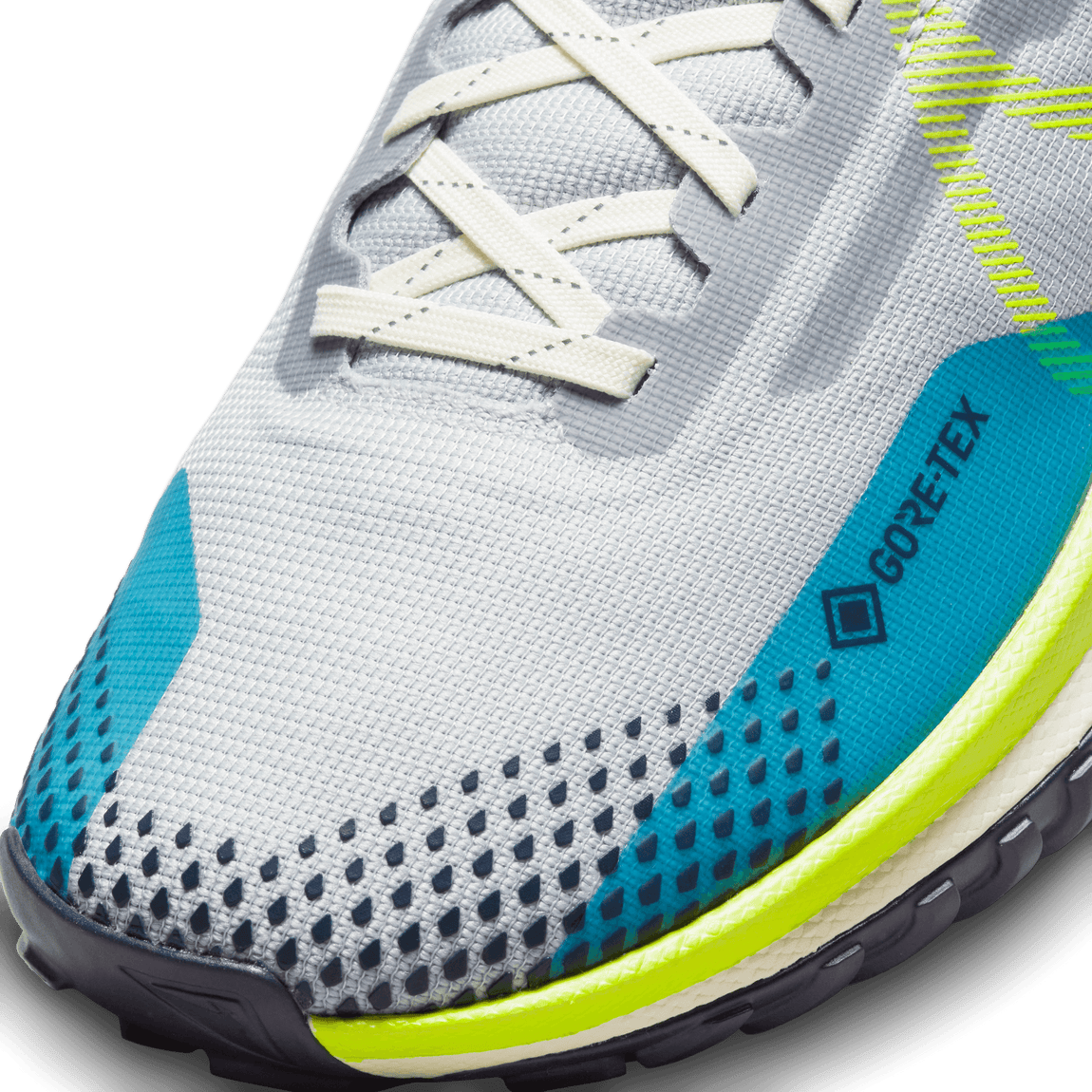 Nike Women's React Pegasus Trail 4 GORE-TEX (Wolf Grey/Volt/Stadium Green/Baltic Blue) - Nike Women's React Pegasus Trail 4 GORE-TEX (Wolf Grey/Volt/Stadium Green/Baltic Blue) - 